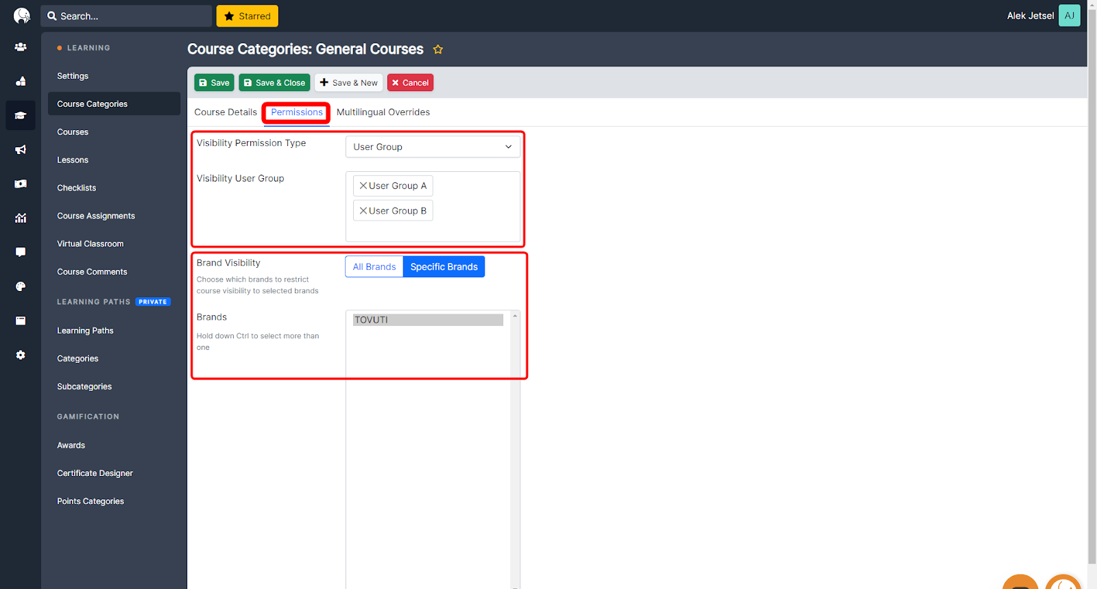 Create a Course Category – Tovuti Help Center