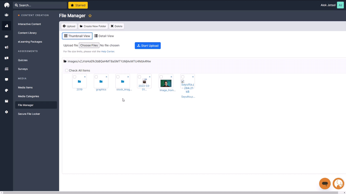 Utilizing the File Manager Tovuti Help Center
